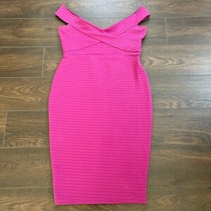 ASOS maternity pink body con dress